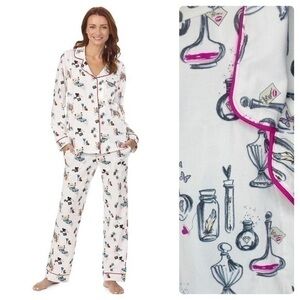 Rare BedHead pajamas set Love Potion Perfume bottles pants long sleeve top